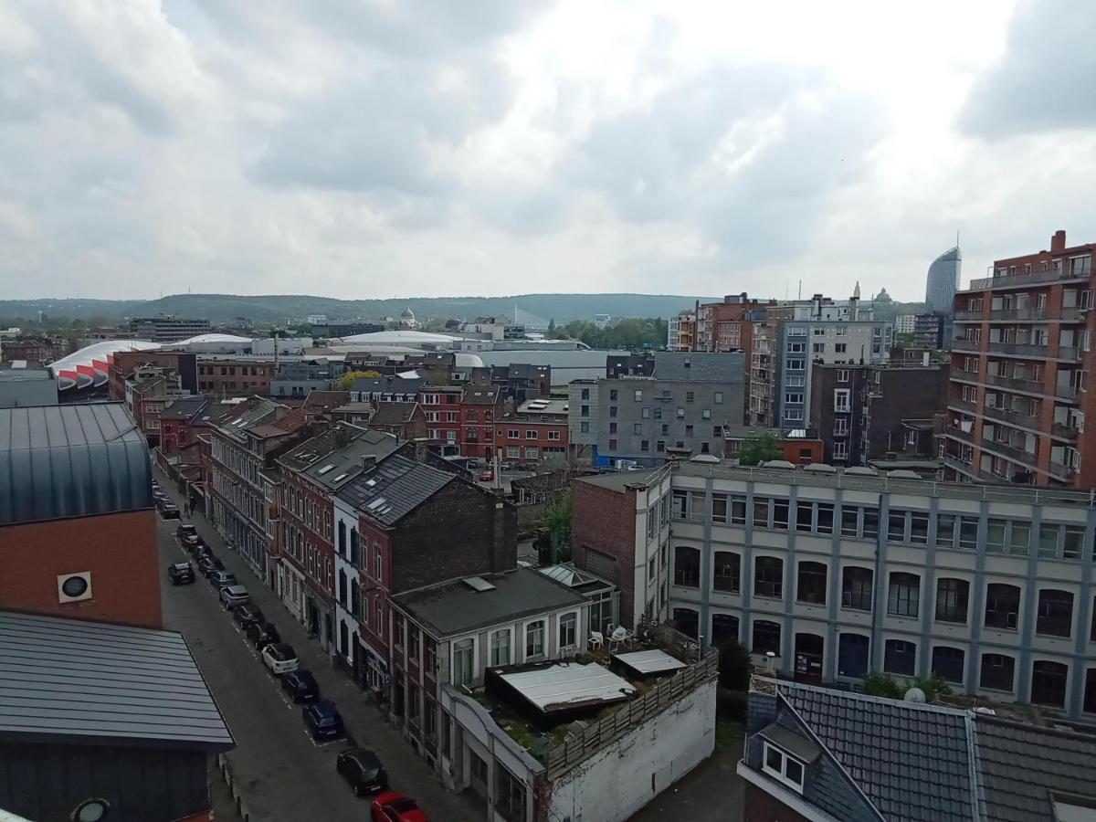 Liege Centre Mediacite Appartement Possible Parking Terrasse Immense 8Eme Pour 2 Personnes Exterior foto